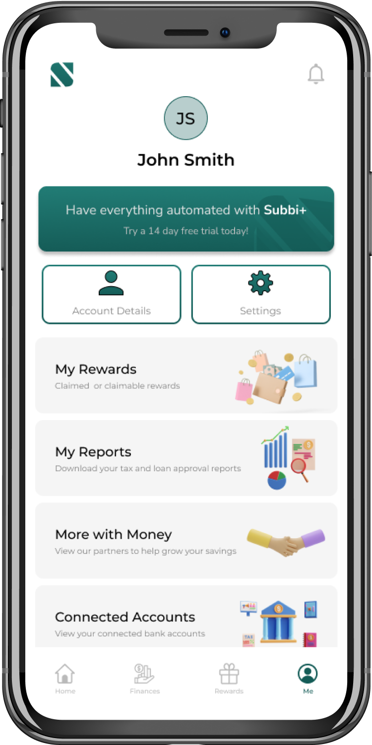 Download & send a PDF of your finances